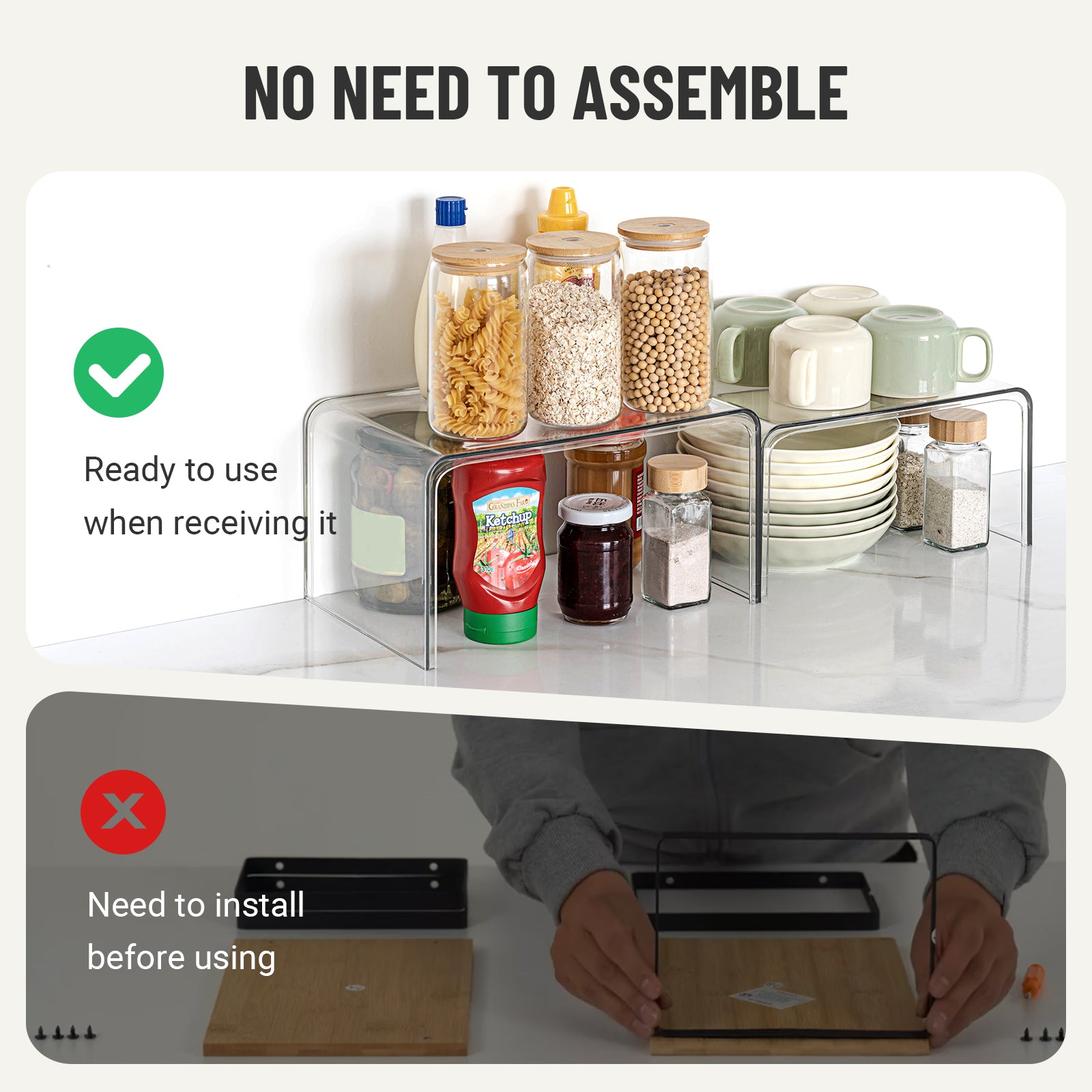 Clear Cabinet Organizer