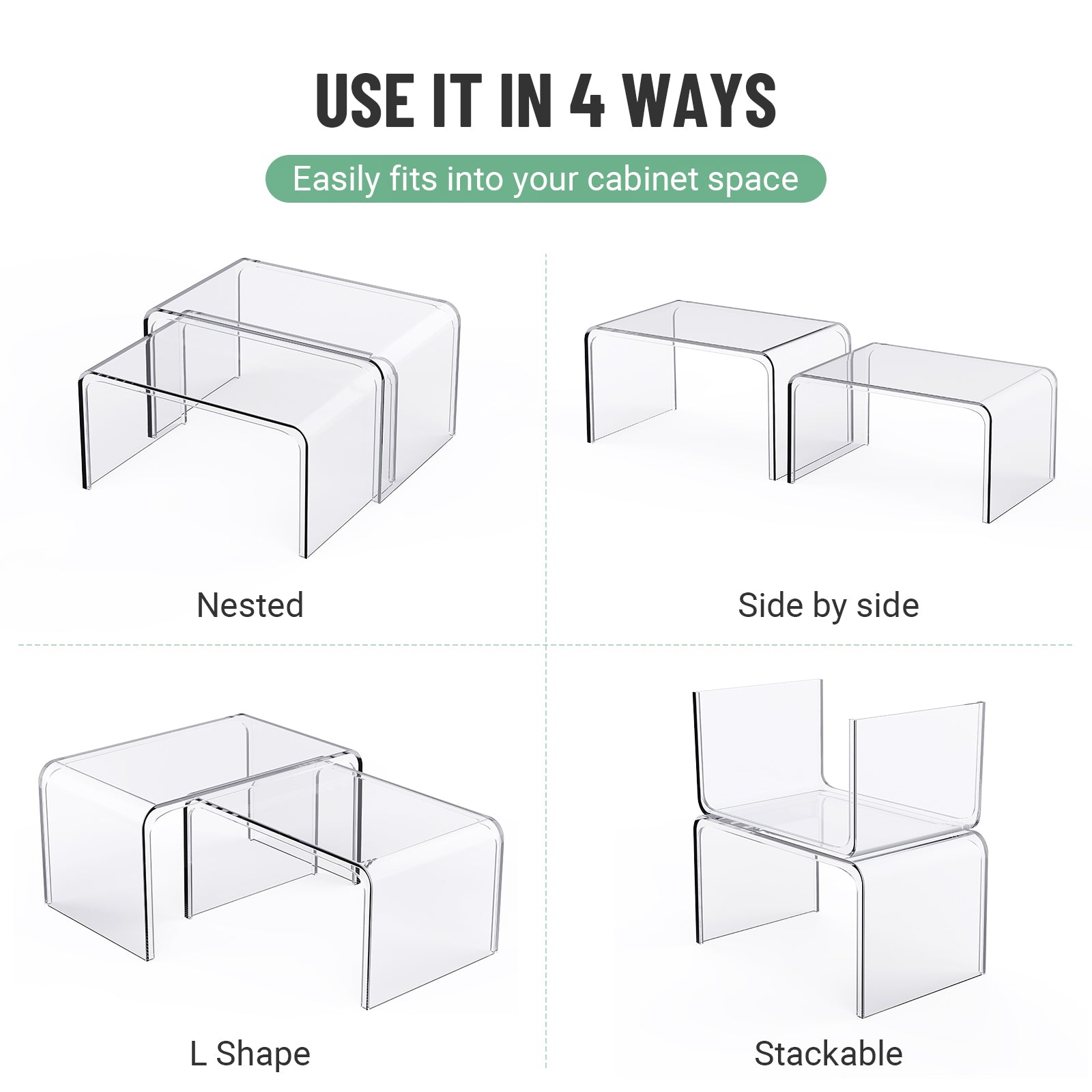 Clear Cabinet Organizer