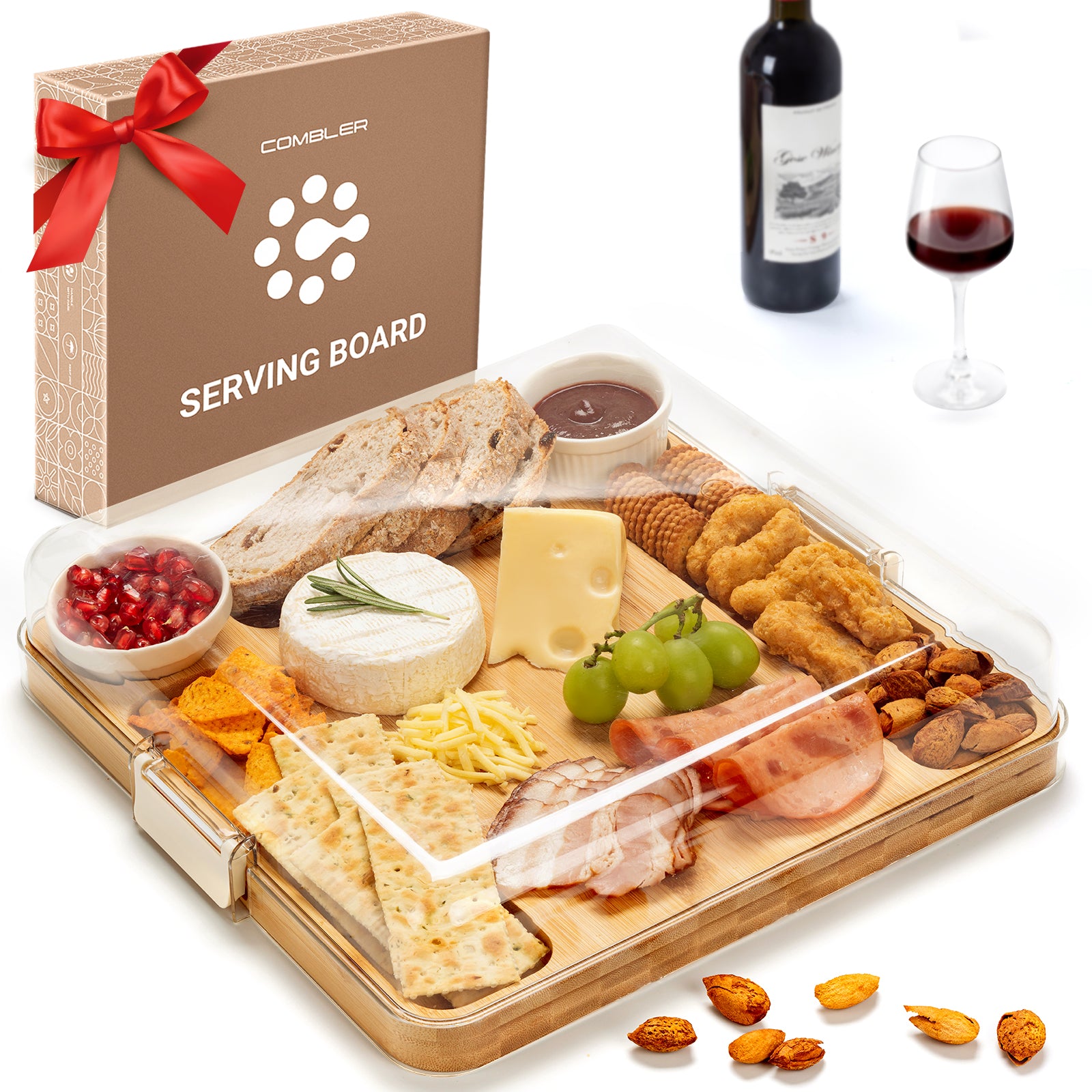 Cheese board with lid