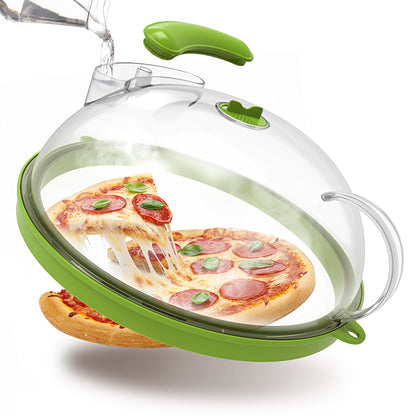 Microwave Splatter Cover with Water Steamer, Upgraded Microwave Cover for Food with Handle, Clear Plate Covers, Splatter Guard, Kitchen Essentials Gadgets, House Warming Gifts New Home, 10 Inch