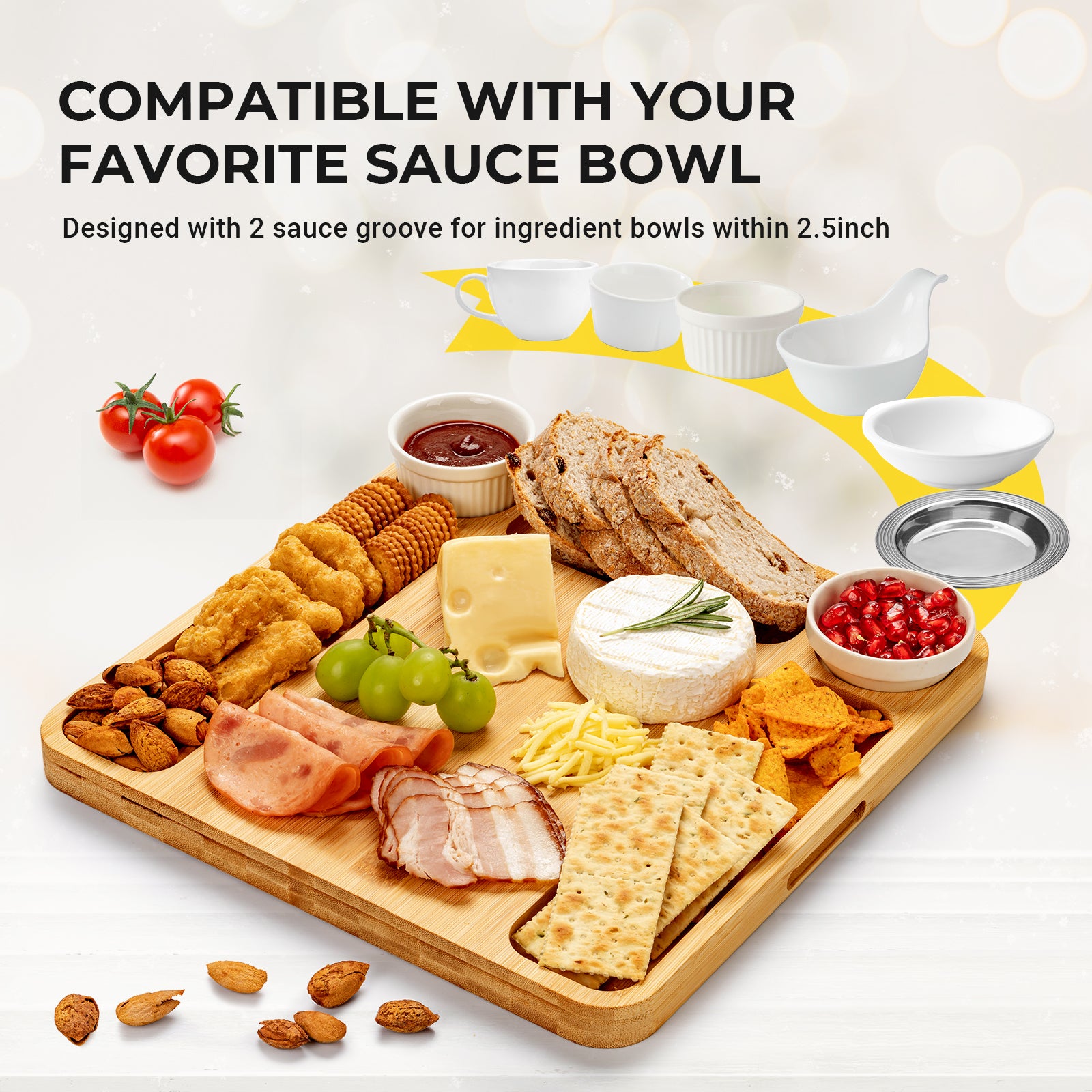 Cheese board with lid