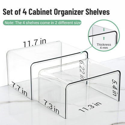 Clear Spice Rack Shelves