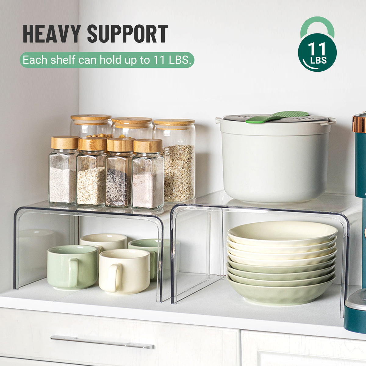 Clear Spice Rack Shelves