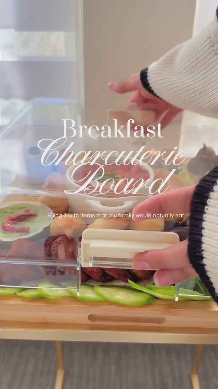 Load video: Charcuterie Board with Lid